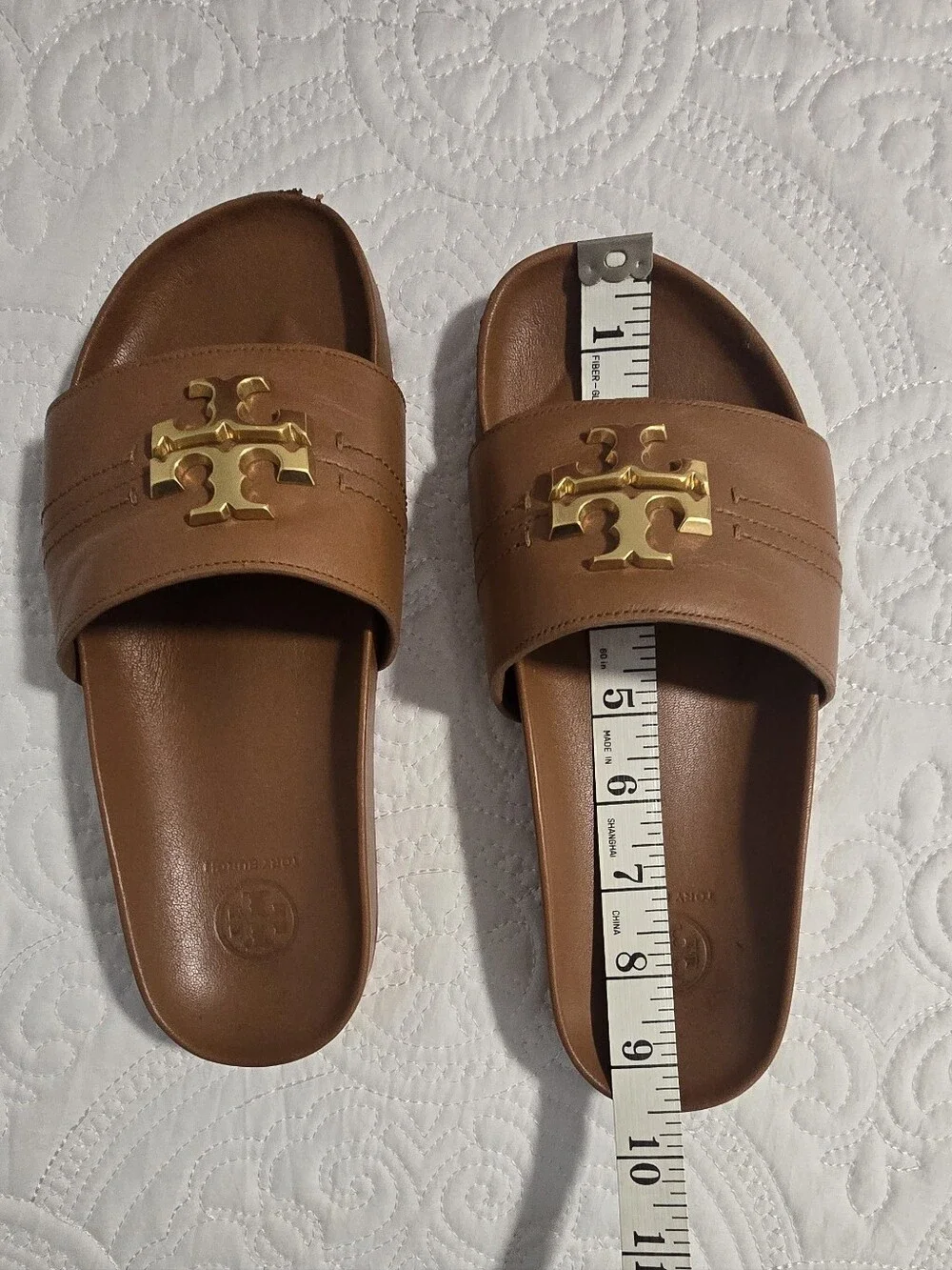 Tory Burch Everly Anatomic Cloud Nappa  Slide sandals Size 6